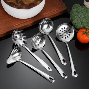 US in stock6 Piece Stainless Steel Kitchen Utensil Set Cooking <b>Spoon</b> Spatula Ladle Strainer Serving Flatware for Home Restaurant - Product Image 6