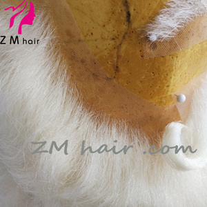 Zm tóc tự nhiên Santa Claus râu yak tóc đầy đủ lượn sóng râu/ria mép/lông mày đặt B-39 - Product Image 3