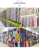 Kain Challis 30*30s Rayon Spun Desain Polos Tenun Berat 100% Viscose Rayon Challis Kain Cetak