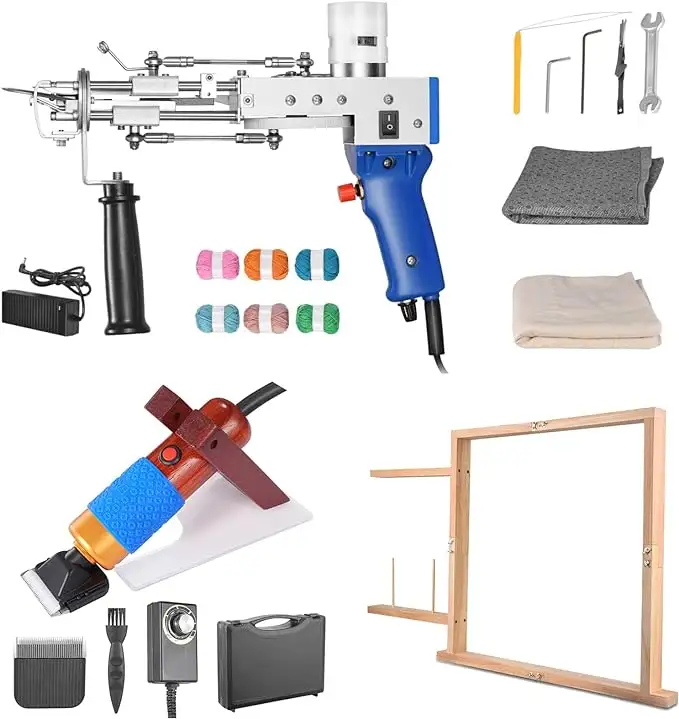 Low Price Ready Stock Two-in-One TD Tufting Gun Kit For Beginner Rug Making Tufting Weaving Embroidery Machine