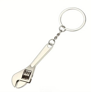 2024 công cụ thiết kế thời trang cá nhân sáng tạo: kim loại 3D Ống Cờ lê móc khóa kim loại - Product Image 1