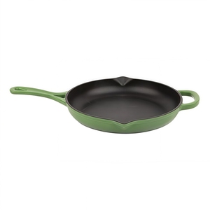 Sartén de hierro fundido esmaltado a precio de fábrica con boquillas vertedoras, compatible con todas las estufas - Product Image 2