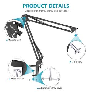 Support de Suspension Réglable Neewer pour Ordinateur de Bureau avec Pince et Bras Articulé pour Webcam <span class=keywords><strong>Logitech</strong></span> <span class=keywords><strong>C922</strong></span> C930e C930 C920 C615 - Product Image 2