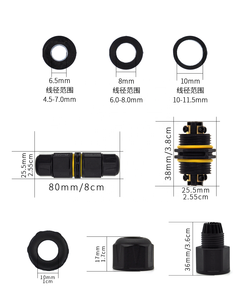 Водонепроницаемый разъем 2 3 4 точечный свет гнездовой разъем для подключения акустического кабеля Разъем - Product Image 3