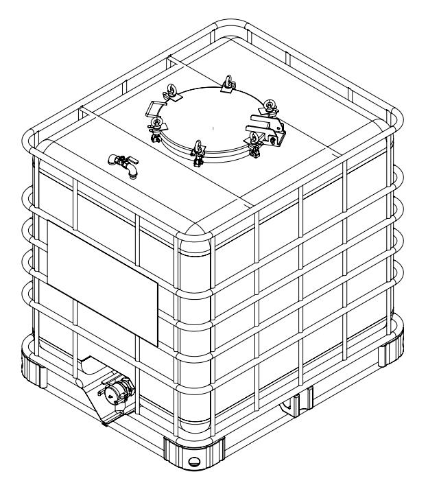 1000L stainless steel ibc tote tank with frame Products from Kadoya