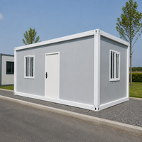 Maison conteneur durable 20 pieds 40 pieds, structure en acier modulaire, maison portable non finie, maison conteneur 30 pieds pour camp de travail et dortoir