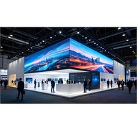 Écran LED d'affichage intérieur P2.9 en aluminium moulé sous pression pour salons professionnels, stands d'exposition, événements temporaires et publicité d'entreprise