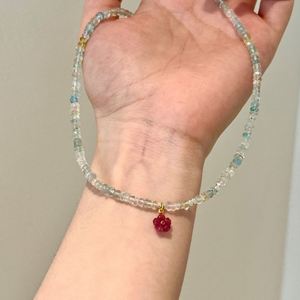 Collares con Colgante de Morganita Natural y Cuentas de Sakura de Dylam Charm, Joyería Fina de Moda para Mujer, Uso Diario - Product Image 3