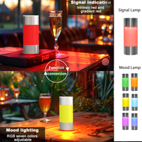 Lampe de table d'ambiance de luxe léger, signal lumineux créatif pour serveur, pour restaurant haut de gamme, lumière décorative sans fil esthétique