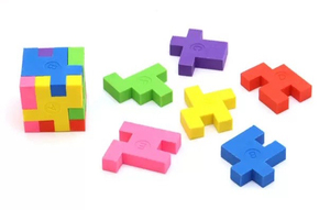 3D Puzzle Cube Pencil <b>Erasers</b> for Kids Multicolored Mini Cute <b>Erasers</b> Student Gifts From Teacher Educational <b>Erasers</b> - Product Image 4