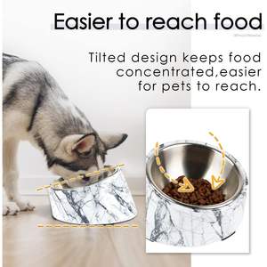 Bol incliné SuperDesign pour chien et chat, 0,5 tasse, antidérapant, pour animaux de compagnie - Product Image 3