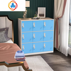 Armoires à casiers modernes à 9 portes pour la maison, le bureau, la salle de sport, l'atelier, l'entrepôt et la chambre à coucher, pour une utilisation scolaire - Product Image 4