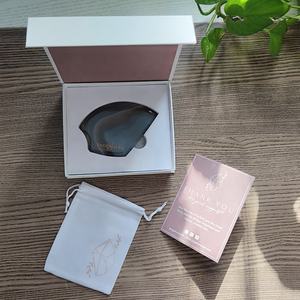 Agate grise naturelle Jade Guasha masseur dispositifs de lifting du visage pour le traitement de déclenchement de thérapie d'acupuncture SPA sur les produits de massage - Product Image 2