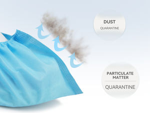 एक बार का उपयोग नीले गैर-बुना कपड़ा धूल-प्रूफ मोटी-सोल्ड जूता कवर और पैर कवर साफ कमरों के लिए उपयुक्त हैं। - Product Image 3