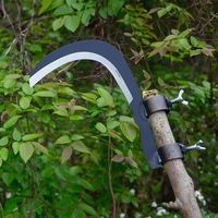 Couteau à noix d'areca en acier au manganèse de haute qualité, faucille de taille pour hautes branches, outil agricole multifonctionnel pour la coupe de l'herbe et des arbres