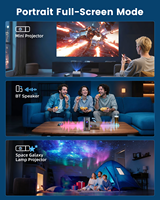 Proyector Inteligente Q8PRO Android 14 Nativo 1080P 380 ANSI Lúmenes Enfoque Automático WiFi 6 Proyector Portátil de Cine en Casa