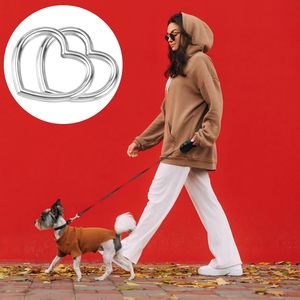 Customylife Anillos de conexión de metal huecos con forma de corazón para manualidades, para San Valentín, DIY, gótico, punk, collar de cuero - Product Image 6