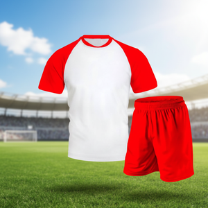 ชุดเสื้อเจอร์ซีย์ทีมฟุตบอลและกางเกงขาสั้นผ้าโพลีเอสเตอร์100% ออกแบบได้ตามต้องการ - Product Image 3