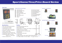 Temporizador Electrónico Universal para Competencias Deportivas 0-99s, Pantalla LED Digital, Batería Integrada, Control Remoto Inalámbrico
