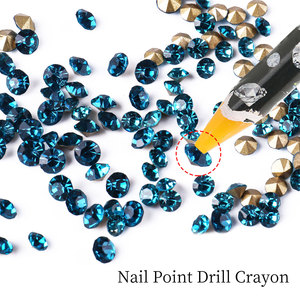 Lot de 12 stylos à points pour nail art, outils de prélèvement de strass en cire, de cristaux et de pierres précieuses, et de peinture - Product Image 3
