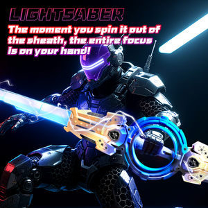 Farbwechsel-Effekt Unisex Feuer-Spin Doppelendiges Lichtschwert Doppelköpfiges Rotierendes Mode-Spielzeug Darth Vader SE Lichtschwert - Product Image 5