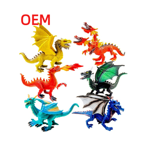 Fellow up Propre Design Figurines de Dragon réalistes Figurines de Dragon volant en plastique Décorations de gâteau de Dragon peintes à la main - Product Image 1