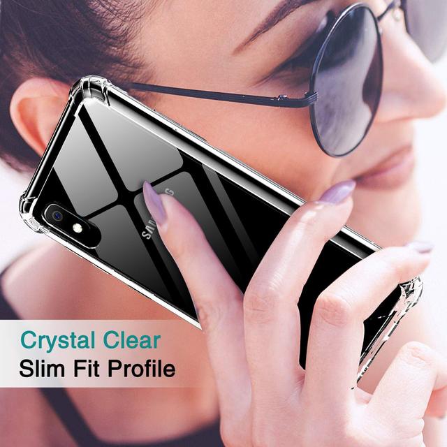 LeYi Hard Acrylic Case with Corner Shockproof Transparent Protective Crystal Phone Cover for Xiaomi Redmi Mi Note 8 13 12Pro