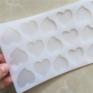 Decoración de corazón de azafrán, herramientas de Fondant, moldes de pastel de silicona para regalo de San Valentín, modelado de Chocolate, OEM/ODM, bienvenida - Product Image 4