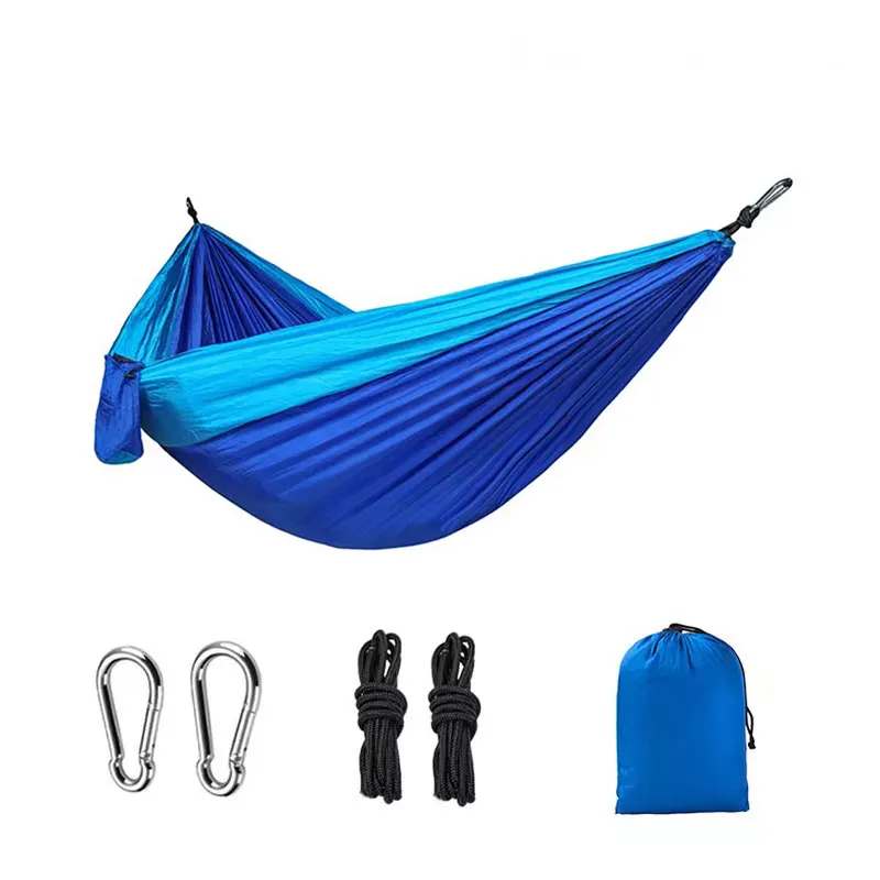 Wholesale Camping custom logo gear ultralight foldable parachute nylon outdoor portable hitch camping hammock