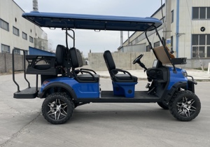 48V Mini Golf điện giỏ hàng thiết kế mới 4 + 2 CHỖ NGỒI tham quan Buggy 72V Pin EEC chứng nhận Dot phê duyệt tương thích Câu lạc bộ xe - Product Image 4