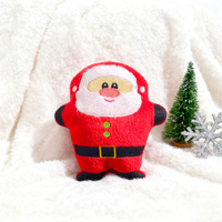 Ensemble de jouets de Noël en peluche couineurs pour chiens et chats, thèmes Père Noël, Sapin, Bonhomme de neige, Pain d'épices, pour chiots et chatons, à mâcher, 4 modèles, 60g