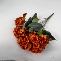 5 Tangkai Buket Hydrangea Buatan dari Sutra, Bunga Hydrangea Palsu Multi Warna untuk Dekorasi Pernikahan, Rumah, dan Pesta