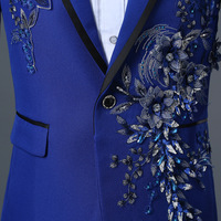 Nouvelles vestes de costume pour hommes d'affaires, respirantes, à simple boutonnage, avec fermeture éclair, à sequins, coupe ajustée, en tissu peigné et anti-plis