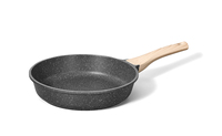 Poêle à frire en aluminium moulé sous pression Titanium Pro antiadhésive pour la maison et la cuisine avec poignée douce au toucher