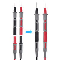 Kit de sondes de test économiques avec fiches banane 4 mm, sondes de test, pinces crocodiles et crochets de préhension pour la mesure