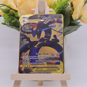 Tarjetas Metálicas de <span class=keywords><strong>Anime</strong></span> de Dibujos Animados, Pokémon, en Inglés y <span class=keywords><strong>Español</strong></span>, Tarjetas Metálicas Coleccionables para Jugar - Product Image 6
