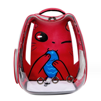 Sac à dos pliable pour animaux de compagnie OEM avec fenêtre transparente, grande capacité en Oxford pour le transport de chats et de chiens