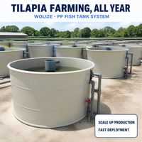 WOLIZE RAS Farming Solution, fournisseur certifié ISO9001, 7+ ans d'expérience, notations 4.9/5 des acheteurs, aquaculture CE ISO
