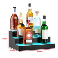 Présentoir à Bouteilles Lumineux en Acrylique Multi-Niveaux pour Bar à Domicile et Fêtes, Livraison Rapide Direct Usine