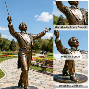 Escultura de Guerreros Antiguos de Bronce, Moderna, Hermosa, de Metal, Decorativa para Jardín, Arte Famoso, Abstracta, de Gran Tamaño, Tamaño Real - Product Image 4