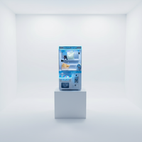 Mini-grue à griffes ludique pour poupées - Machine de jeu vidéo avec construction en métal et plastique, version anglaise pour centres de jeux pour enfants
