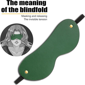 Set de Restricción BDSM, Kit de Bondage de Cuero para Coqueteo, Esposas Suaves para Muñecas y Tobillos, Collar, Anteojeras, Juguetes Sexuales para Adultos y Parejas - Product Image 5