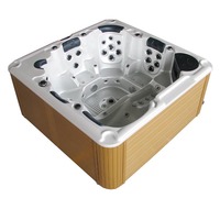 Jacuzzi extérieur de luxe Rohs pour 5 personnes, 45 jets, bain à remous autoportant avec massage