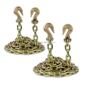 Chaînes d'arrimage G70 avec crochets à fourche, galvanisées, chaînes de transport 5/16'', chaînes de remorquage pour remorques à plateau ou camions - Product Image 6