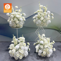 Sunwedding Vente en gros de boules de fleurs artificielles en soie pour la décoration de table de mariage