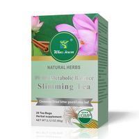 Mélange de 8 herbes naturelles pour l'équilibre métabolique, tisane en sachets individuels (20 sachets), thé vert, bien-être féminin, à boire quotidiennement