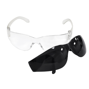 アンチグレア安全メガネ アンチフォグ アンチスクラッチ ポリカーボネートレンズ 建設現場の粉塵破片衝撃保護用 - Product Image 2