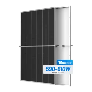 Trina Prix de gros Panneaux solaires 590W 600W 610W Modules photovoltaïques bifaciaux en silicium monocristallin