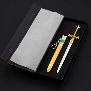Épée jouet en alliage <span class=keywords><strong>de</strong></span> zinc, entièrement métallique, petite épée, <span class=keywords><strong>Sword</strong></span> <span class=keywords><strong>Art</strong></span> <span class=keywords><strong>Online</strong></span> Alicization Alice Synthesis Thirty Kanagi <span class=keywords><strong>Sword</strong></span>, 22 cm, 94 g, artisanat métallique - Product Image 6