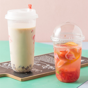Disposable Single Wall U-Shaped PP <b>Cup</b> 90/95mm Diameter High Permeability <b>Cold</b> Hot Drink Milk Tea Coffee Lemon Customizable Logo - Product Image 3